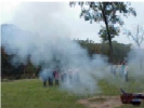 Cannon Firing At Flag Ceremony